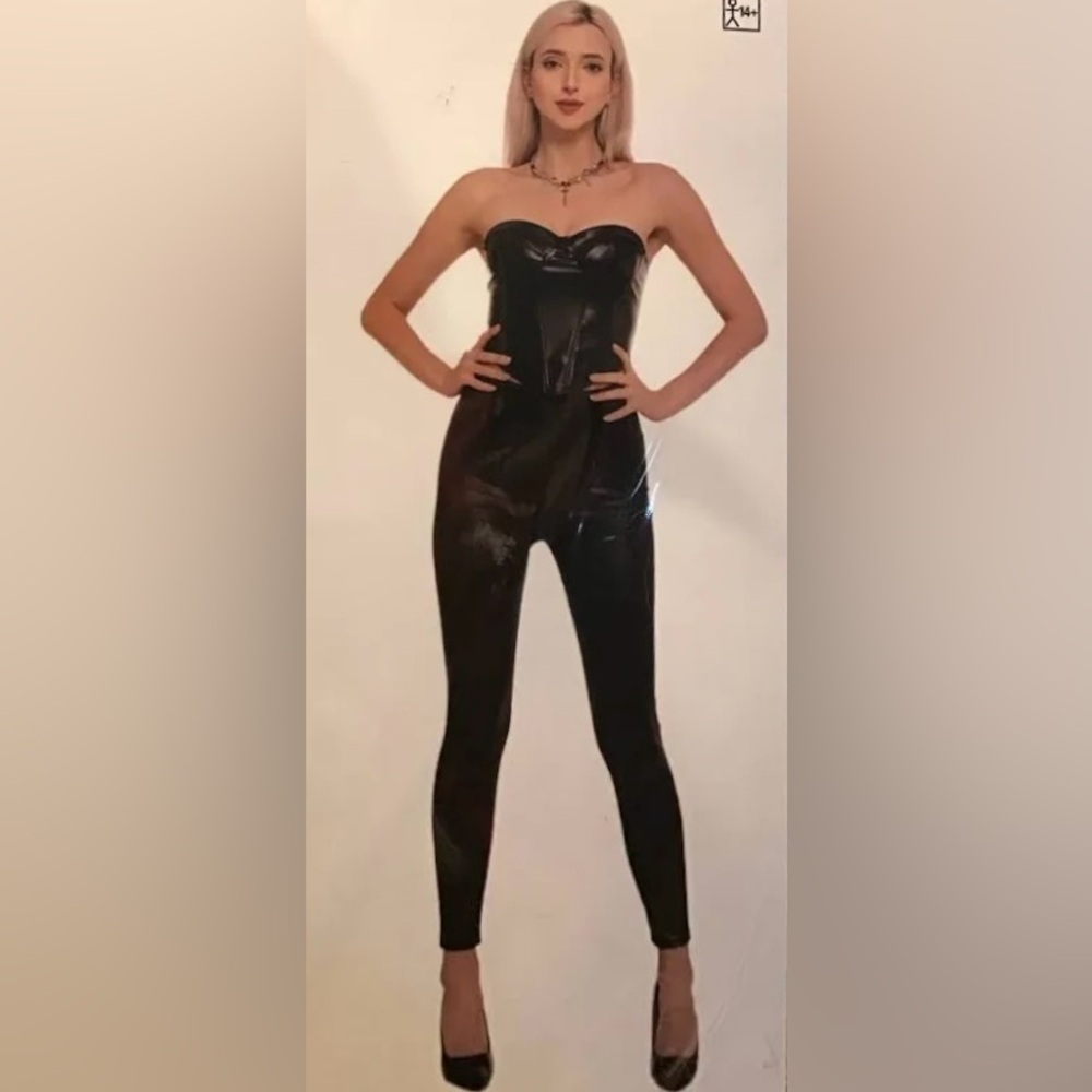 Amscan Faux Leather Corset Halloween Accessory Size Large